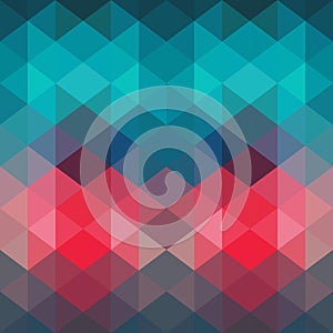 Spectrum geometric background made of triangles. Retro hipster c