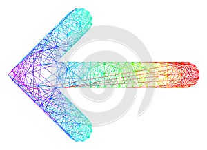 Spectrum Hatched Left Arrow
