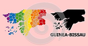 Spectrum Mosaic Map of Guinea-Bissau for LGBT