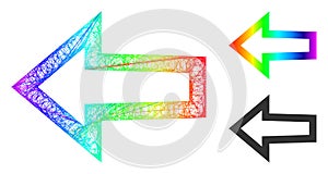 Spectrum Net Gradient Arrow Left Icon
