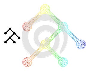 Spectrum Net Gradient Binary Structure Icon