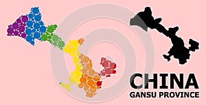 Spectrum Pattern Map of Gansu Province for LGBT