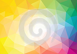 Spectrum polygon background or vector frame photo