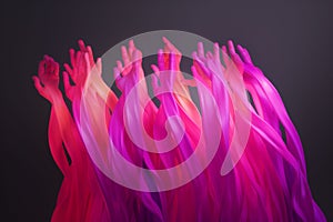 Spectrum of Support Rainbowcolored hands coming