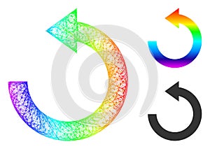 Spectral Net Gradient Rotate Left Icon