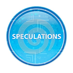 Speculations floral blue round button