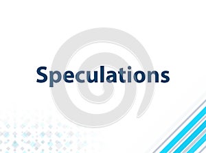 Speculations Modern Flat Design Blue Abstract Background