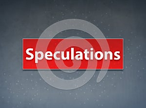 Speculations Red Banner Abstract Background