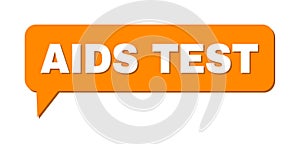 Chat AIDS TEST Colored Cloud Message