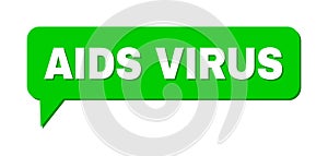 Speech AIDS VIRUS Colored Cloud Message