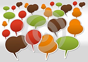 Speech balloon icons