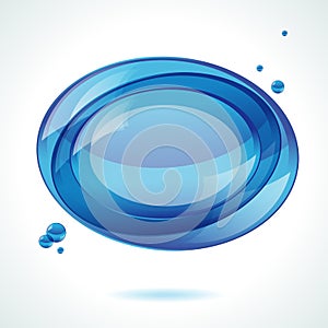 Speech blue bubble background