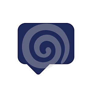 Speech box black glyph ui icon