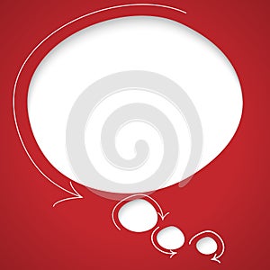 Speech bubble with arrows