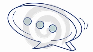 Speech Bubble Chat Icon Communication Message Talk, vector design Generative AI