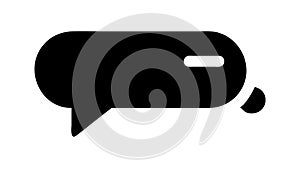 Speech Bubble Chat Icon, Communication Messaging App, vector design Generative AI