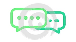 Speech Bubble Chat Message, Communication Dialogue, vector design Generative AI