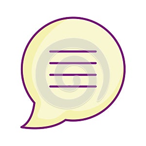 Speech bubble chat message sms icon