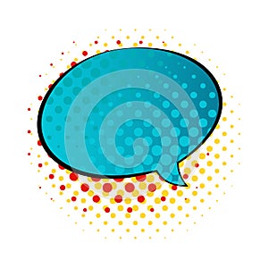 Speech bubble comic style vector duddle illustration