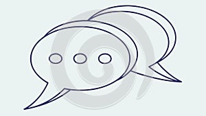 Speech Bubble Communication, Online Messaging, Social Dialogue, Interactive Chat, vector design Generative AI