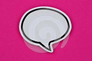 Speech bubble with copyspace copy space communication concept talking