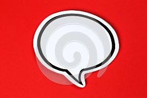 Speech bubble with copyspace copy space communication concept talking
