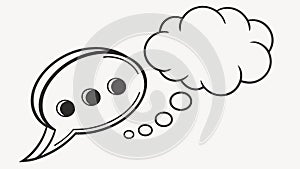 Speech Bubble with Ellipsis Vector: Ongoing Conversation, vector design Generative AI