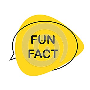 Speech Bubble Fun Fact Icon Vector Illustration EPS10