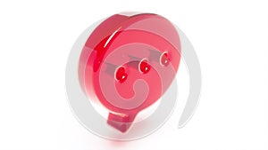 Speech bubble icon in 3d style dialog box Social media speech