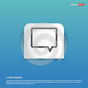 Speech bubble icon - Blue Sticker button