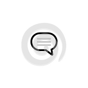 Speech bubble icon, chat logo, communication logo