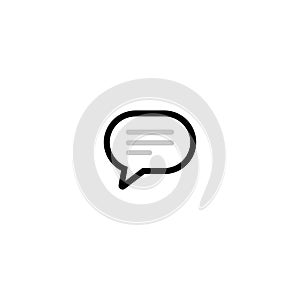 Speech bubble icon, chat logo, communication logo