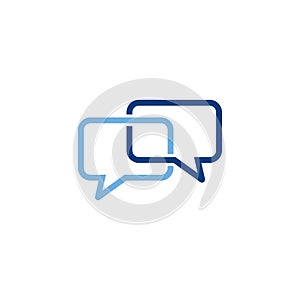 Speech bubble icon, chat logo, communication logo