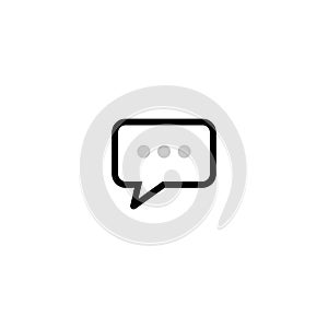 Speech bubble icon, chat logo, communication logo