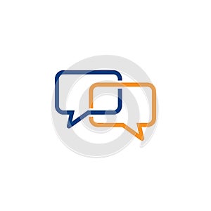 Speech bubble icon, chat logo, communication logo