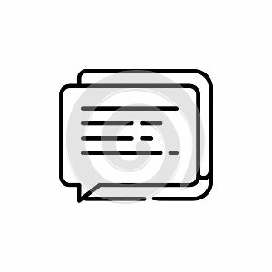 Speech Bubble Icon - Communication Concept