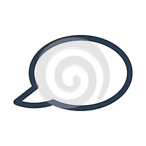 Speech Bubble icon on white background.