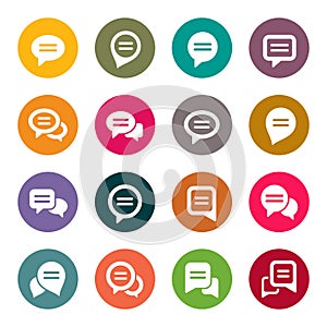Speech bubble icons