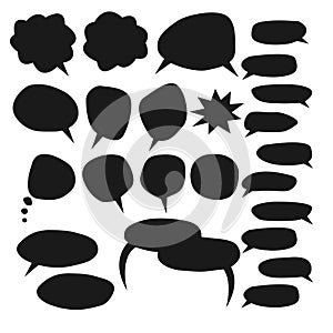 Speech bubble set