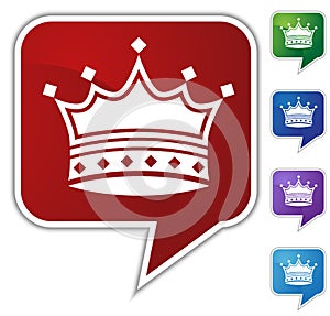 Speech Bubble Set - Crown