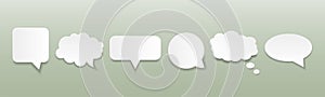 Speech Bubble set. Vector illustration. Flat design.