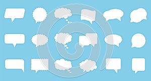 Speech Bubble set. Vector illustration. Flat design.