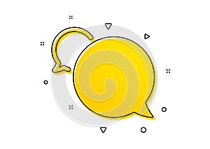 Messenger icon. Speech bubble sign. Chat message. Vector