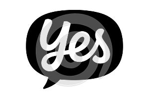 Speech Bubble with White 