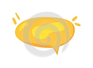 speech bubble yellow