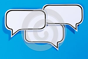 Speech bubbles with copyspace copy space communication information business concept talking