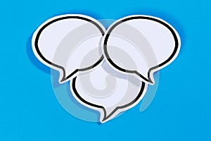 Speech bubbles with copyspace copy space communication information concept talking