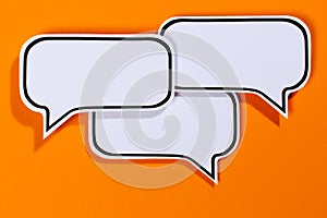 Speech bubbles with copyspace copy space communication information concept talking
