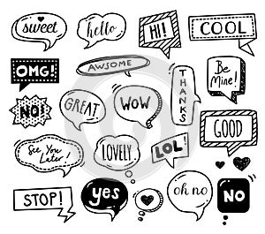 Speech Bubbles - Doodles