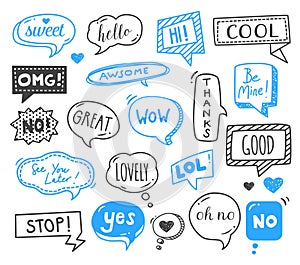 Speech Bubbles - Doodles